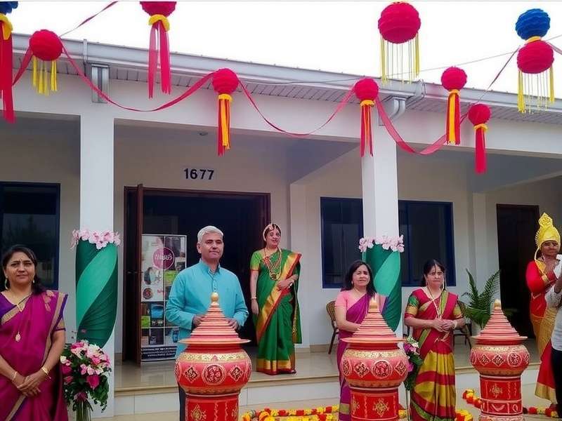 Township - Pongal Event Township Pongal event with traditional South Indian decorations and harvest celebrations