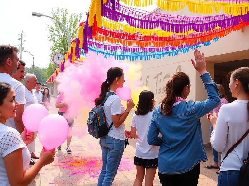 Township - Holi Event Township Holi event with colorful decorations and water balloon fights
