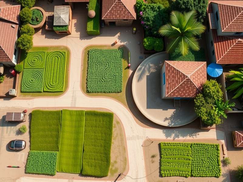Township - Indian Resource Management Township resource management showing balanced farming, production, and trade in an Indian town